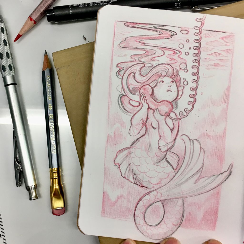MosleyTattoos's tweet photo. #mermay day 4, the call you can’t ignore https://t.co/m0AZY0aEsO