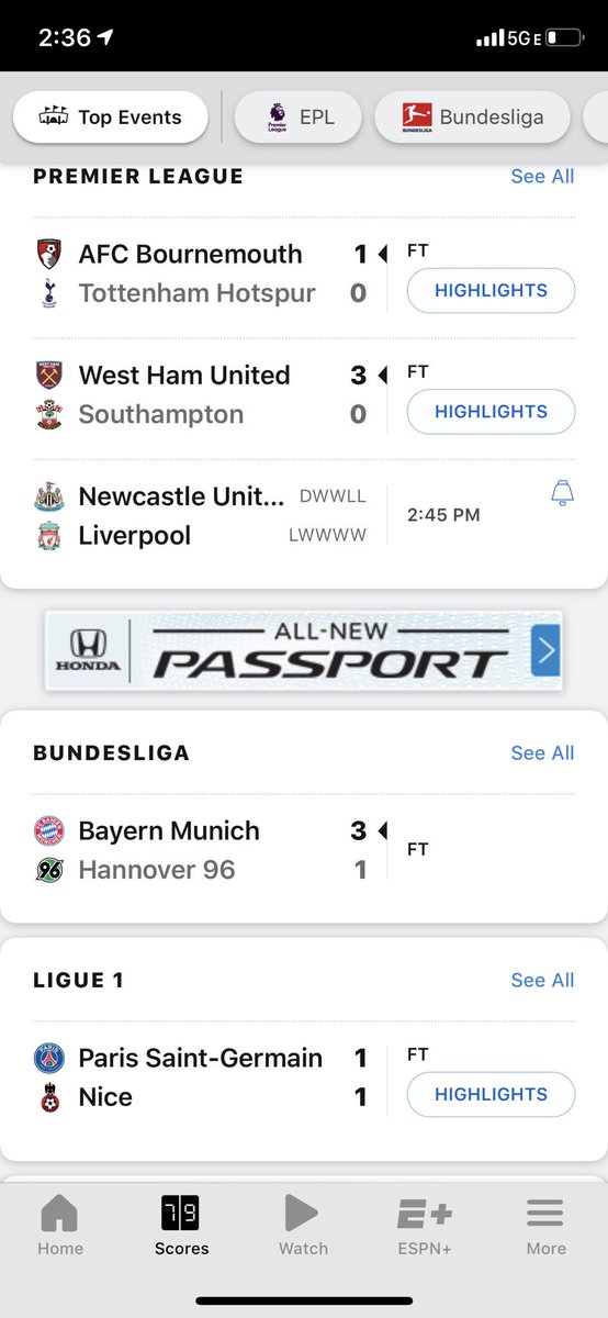 ceaton77's tweet photo. With all the data collected, you’d think @espn would know I couldn’t care less about soccer—not even on Saturday. @espnapp force feeding futbol...#comeonman! https://t.co/aYowQwB2Iz