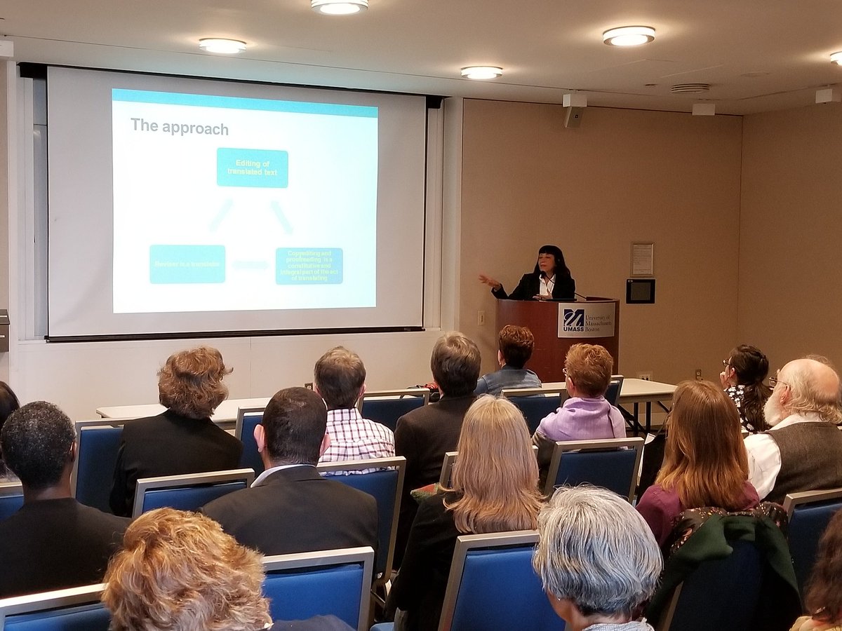 NETAtrans's tweet image. Alejandra Patricia Karamanian traveled all the way from Argentina to talk about The Act of Translation Revisited: Copyediting and Proofreading at #NETAconf2019. #translation #xl8