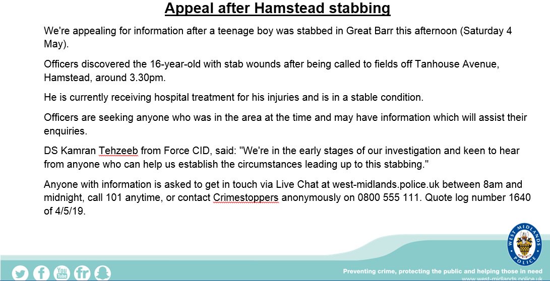 SandwellPolice tweet picture