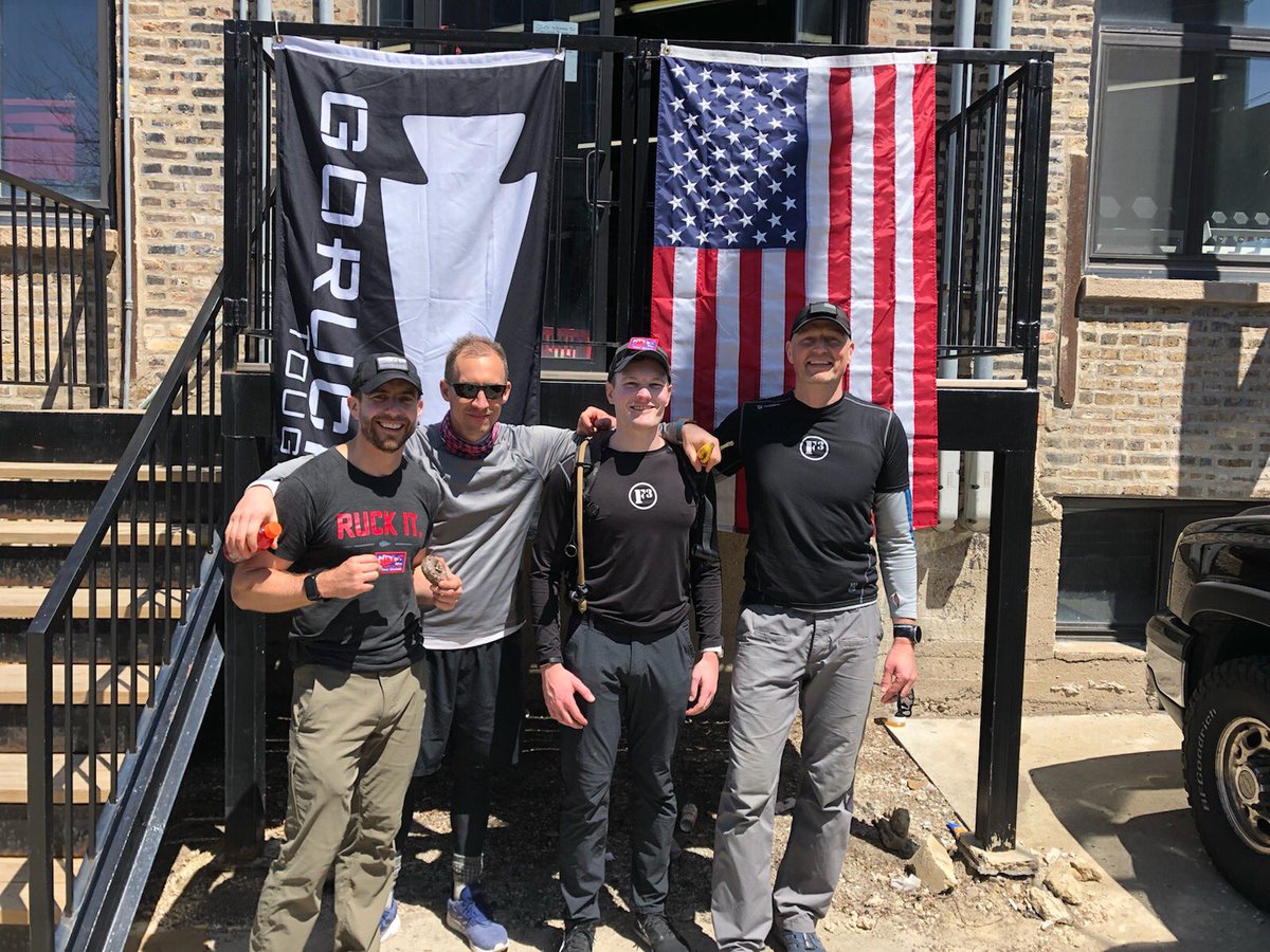 F3Chicago's tweet image. F3Chicago dudes completed something really stoopid : 50miles in 16 hrs; each w/ approx. 40 lbs of bricks/water/supplies. 

Solid effort by All!! #GoRuck #StarCourse