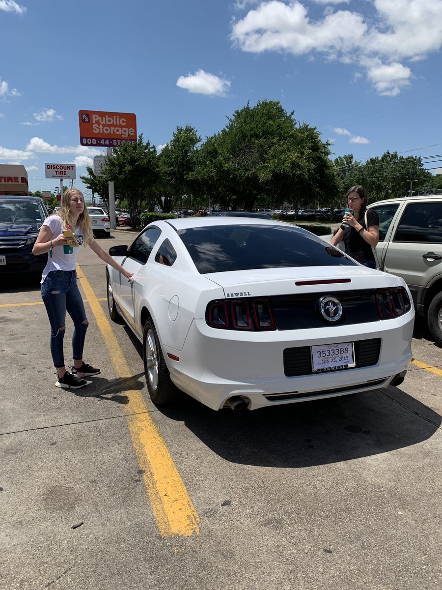 kirbdeb's tweet photo. Now the owner of 2 mustangs - 50 years apart! https://t.co/4W9jkiTD58