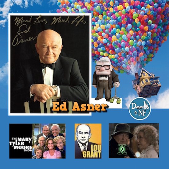 An 8.5"x11" 'Much Love, Much Life' autographed photo of <a href="/TheOnlyEdAsner/">Ed Asner</a> - Bid at tinyurl.com/y38q7q92 - #UP #TheMaryTylerMooreShow #LouGrant #XFiles #Elf 
<a href="/nfnetwork/">Neurofibromatosis Network</a> charity auction (for this item, ends tomorrow, May 5)