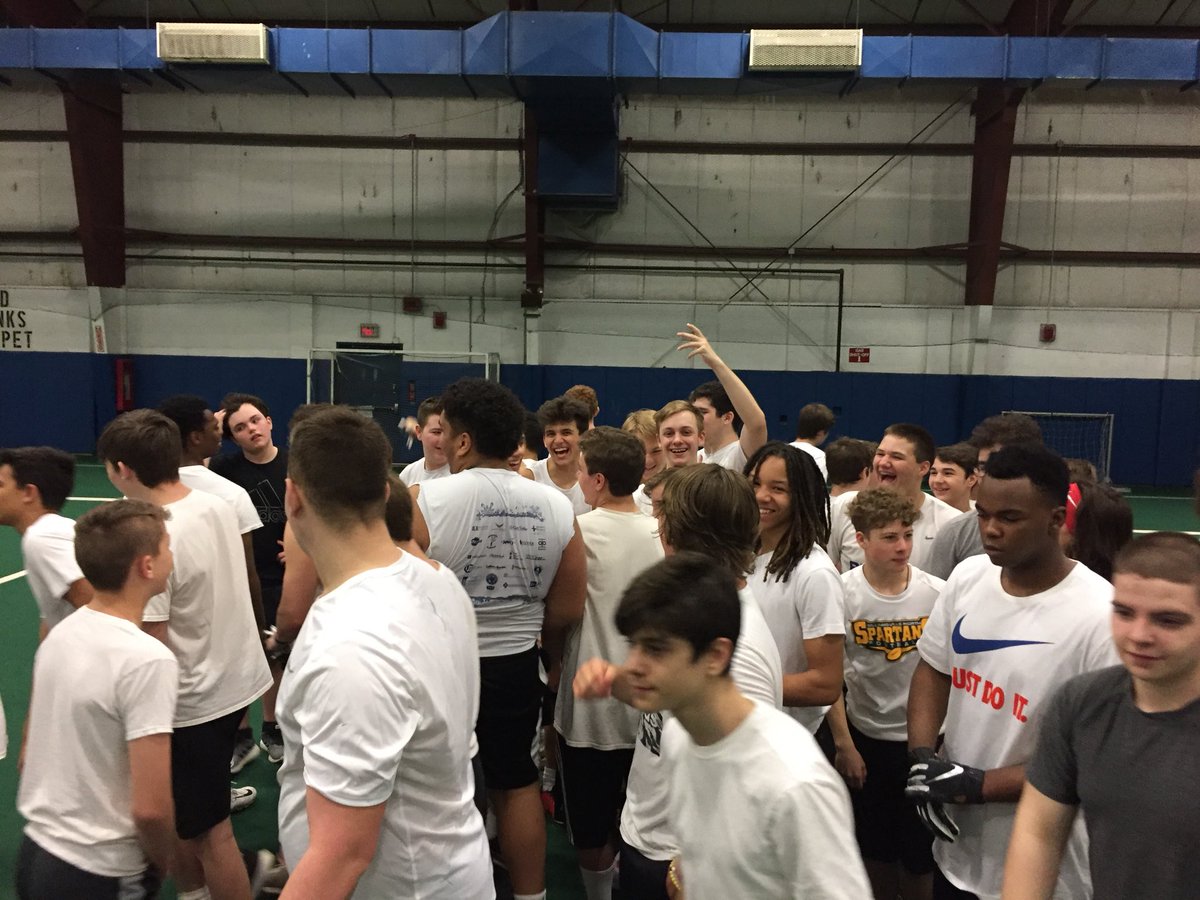 WillNorthFB's tweet photo. Huge first day of Spartan Spring Camp today! Over 65 middle and high school Spartans came to learn and get better. See everyone back (and anyone else) next week! https://t.co/yqDqQ92iSh