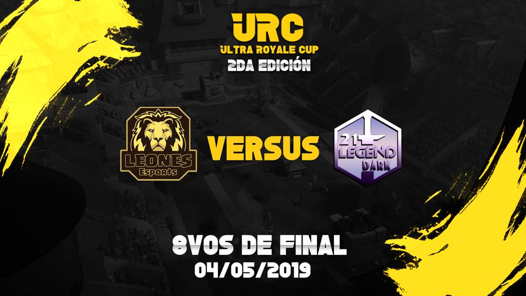#URC2

- segundo partido del día tenemos a Los Leones Vs Las Leyendas oscuras! 

🏆 8Vos De Final
 <a href="/Dark21LegendGG/">Dark 21 Legend</a> 🆚 <a href="/EsportsLeonesCR/">Leones eSports</a>
⏰23🇦🇷/⏰21🇲🇽

¡! Quien pasara a 4Tos de FINAL ¡!