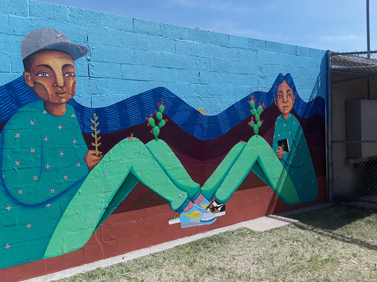 aspauldi1's tweet photo. Our collaborative mural was unveiled today! Thank you, Los Dos, for taking inspiration from our kids and creating something amazing!!! https://t.co/quJLqCvlXJ