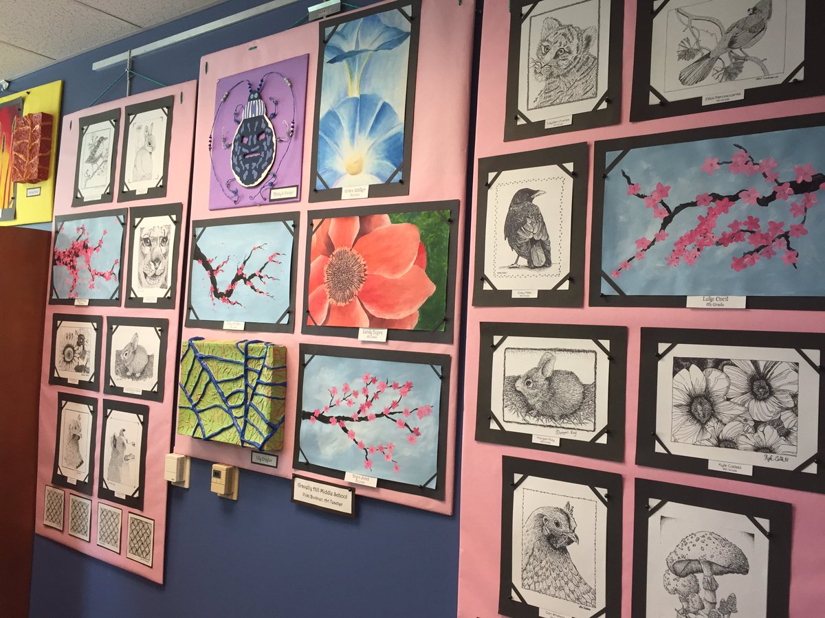 GHMSBands's tweet image. There’s some incredible @GHMS_Grizzlies student art work on display at the Hillsborough public library. You should go check it out! #artsinourschools #artmakesbetterhumans