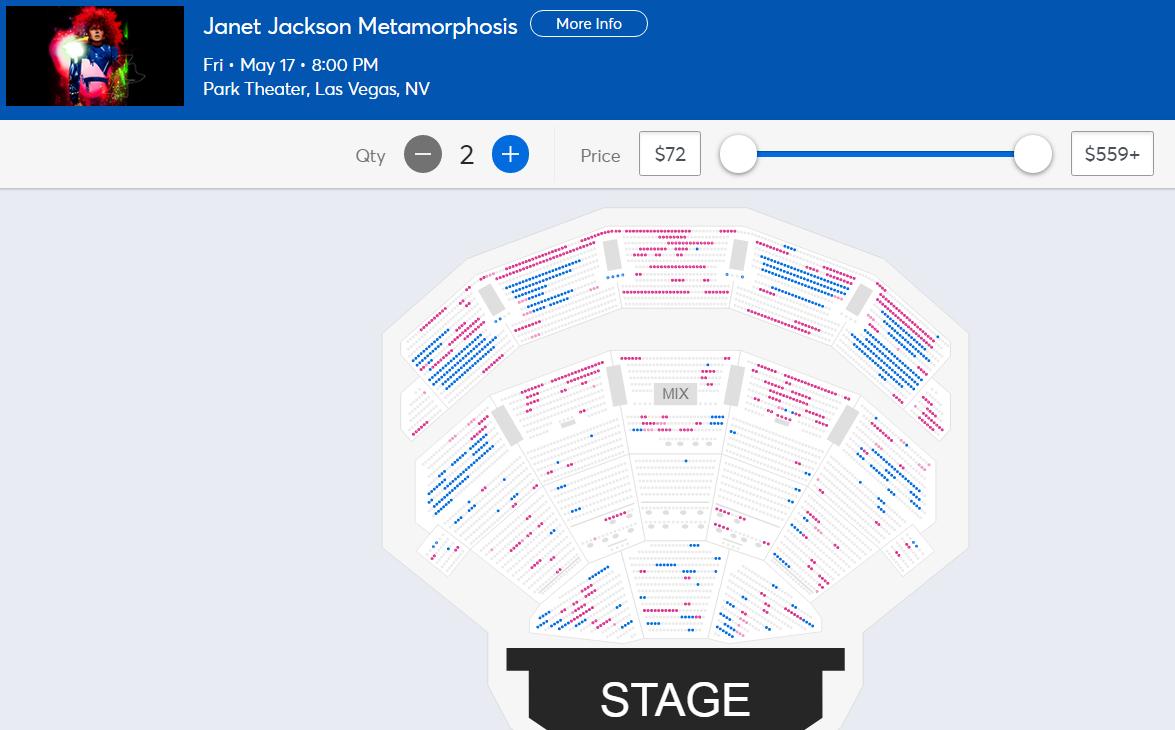 Park Theater Mgm Seating Chart With Seat Numbers