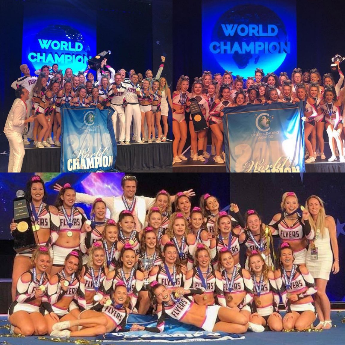 Cheer__Threads's tweet image. Canada
•4 bronze🥉 with Ace Vicious, PCT Temptation, VAS Ice Queens, and Flyers Lightning
•3 silver🥈 with Pirates Athletics Black Flag, CheerSport Grey Reef Sharks, and Flyers Fearless
•4 gold🥇 with CheerSport Great Whites and Flyers Knockout, Notorious, &amp;amp; Karma