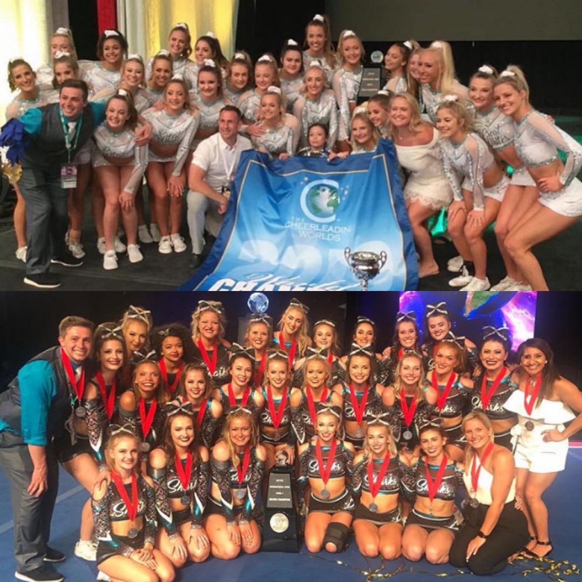 Cheer__Threads's tweet image. Canada
•4 bronze🥉 with Ace Vicious, PCT Temptation, VAS Ice Queens, and Flyers Lightning
•3 silver🥈 with Pirates Athletics Black Flag, CheerSport Grey Reef Sharks, and Flyers Fearless
•4 gold🥇 with CheerSport Great Whites and Flyers Knockout, Notorious, &amp;amp; Karma