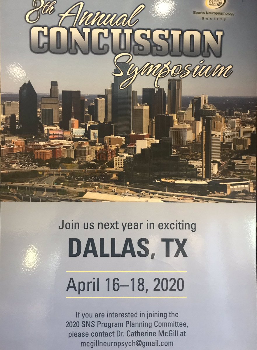 SportsNeuroSoc's tweet photo. #theSNS2019 is officially over. Thank you to all who attended, to our sponsors, speakers,students, program committee and all who made it successful. Safe travels home and see y’all in Dallas next year for #theSNS2020! https://t.co/02Oi2Et0LS