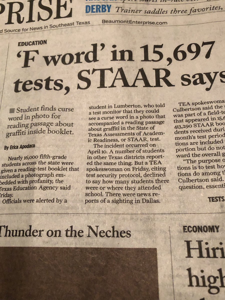 DadePhelan's tweet photo. Looks like we have another 15,697 reasons to ditch the STARR test! #txlege https://t.co/nFxTxPkrEg