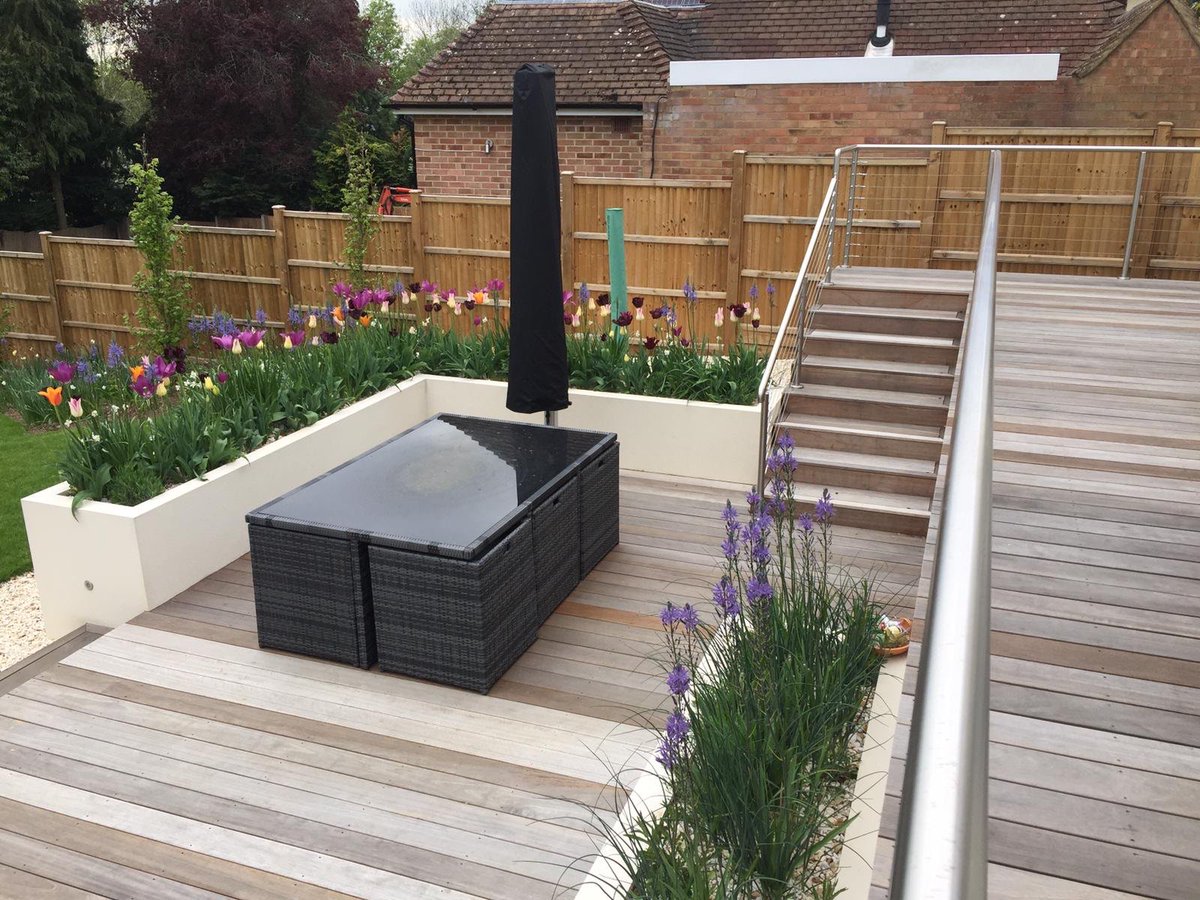Yellow balau decking, K Rend planters and the rest...another stunner from <a href="/LanwarneL/">Lanwarne Landscapes</a> ,designed and planted by <a href="/diamondhill2012/">Arit Anderson</a> <a href="/BBCGWLive/">BBCGWLive</a> <a href="/GWandShows/">BBC Gardeners World</a>