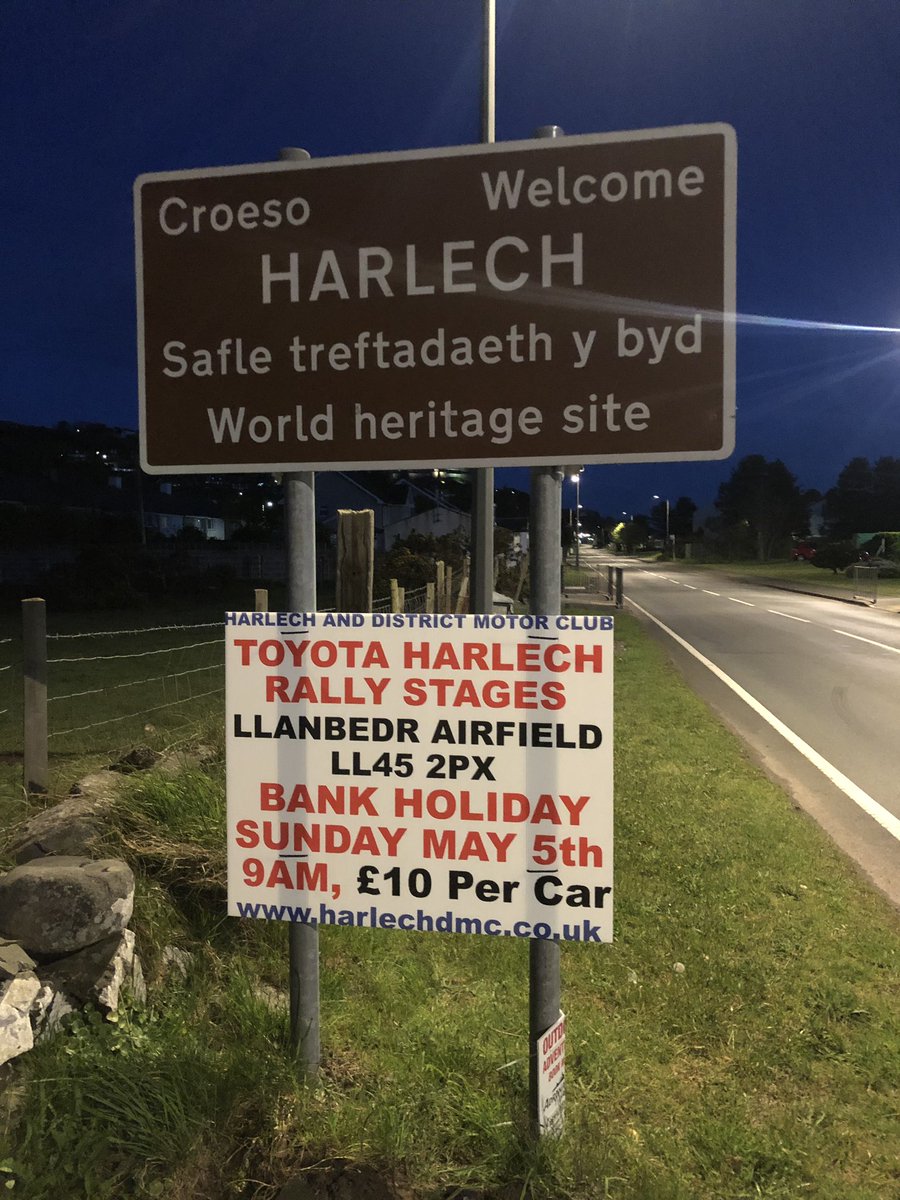 HDMotorClub's tweet image. Join us tomorrow at Sunny Llanbedr for the Toyota Harlech Rally Stages , 1st car out 9AM @Snowdonia_aero @MNmotorsport @Visit_Harlech @harlech_toyota @BarmouthWales @Dion_DailyPost @CambrianNews @whatsonnwales @northwalescom @YourNorthWales @WelshMotorsport @WelshAssocMC
