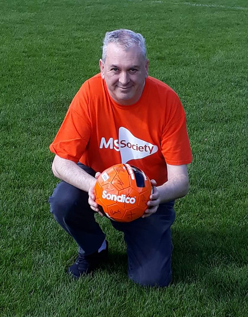 Thank you very much to the Glentoran 2018/19 Squad for signed football and supporting my work to help people living with Multiple Sclerosis in Northern Ireland. One Club. One Family.