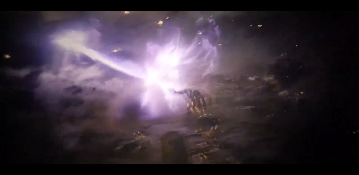 The funniest part of Avengers Endgame was when Thanos hit Captain Marvel so hard he knocked her out of the movie.