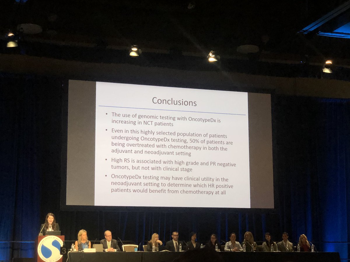 A fantastic presentation by @OKantorMD on use of OncotypeDx recurrence score in patients receiving neoadjuvant chemotherapy #ASBrS19 #bcsm @ASBrS @uchicagosurgery @NorthShoreWeb