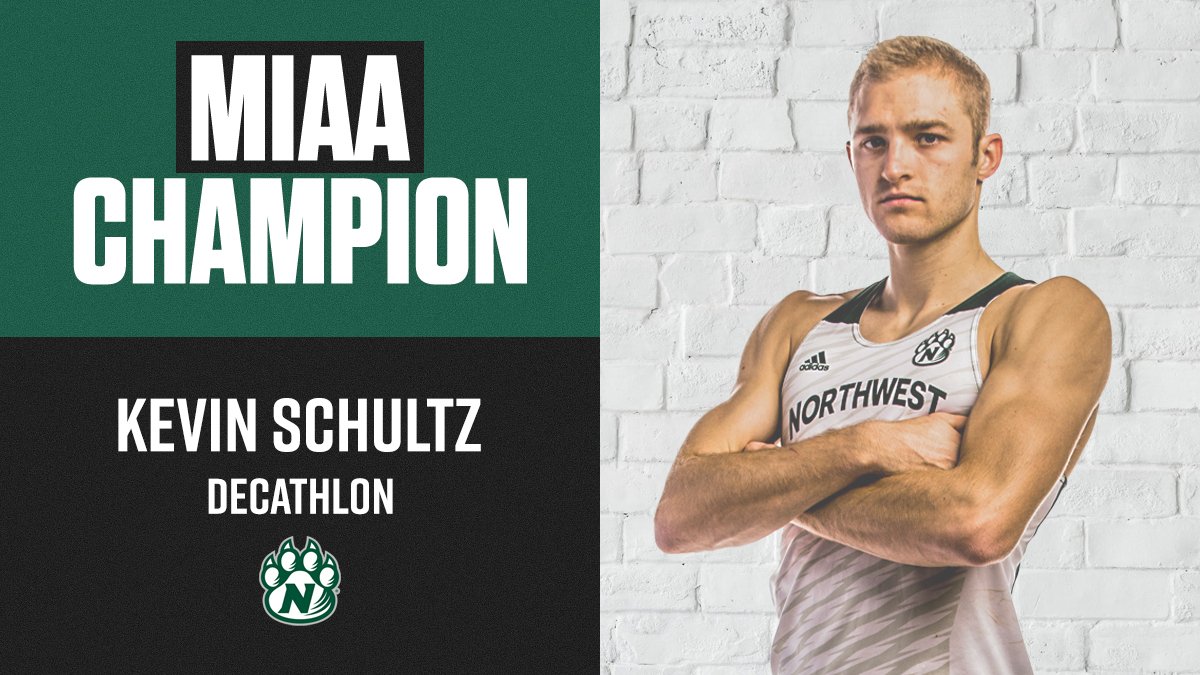 bearcatsports's tweet photo. Kevin Schultz wins the decathlon with 7,051 points! Teammate Marcus Klein placed third with 6,694 to give the Bearcats 16 points in the first event scored. https://t.co/jim0NhaHi8