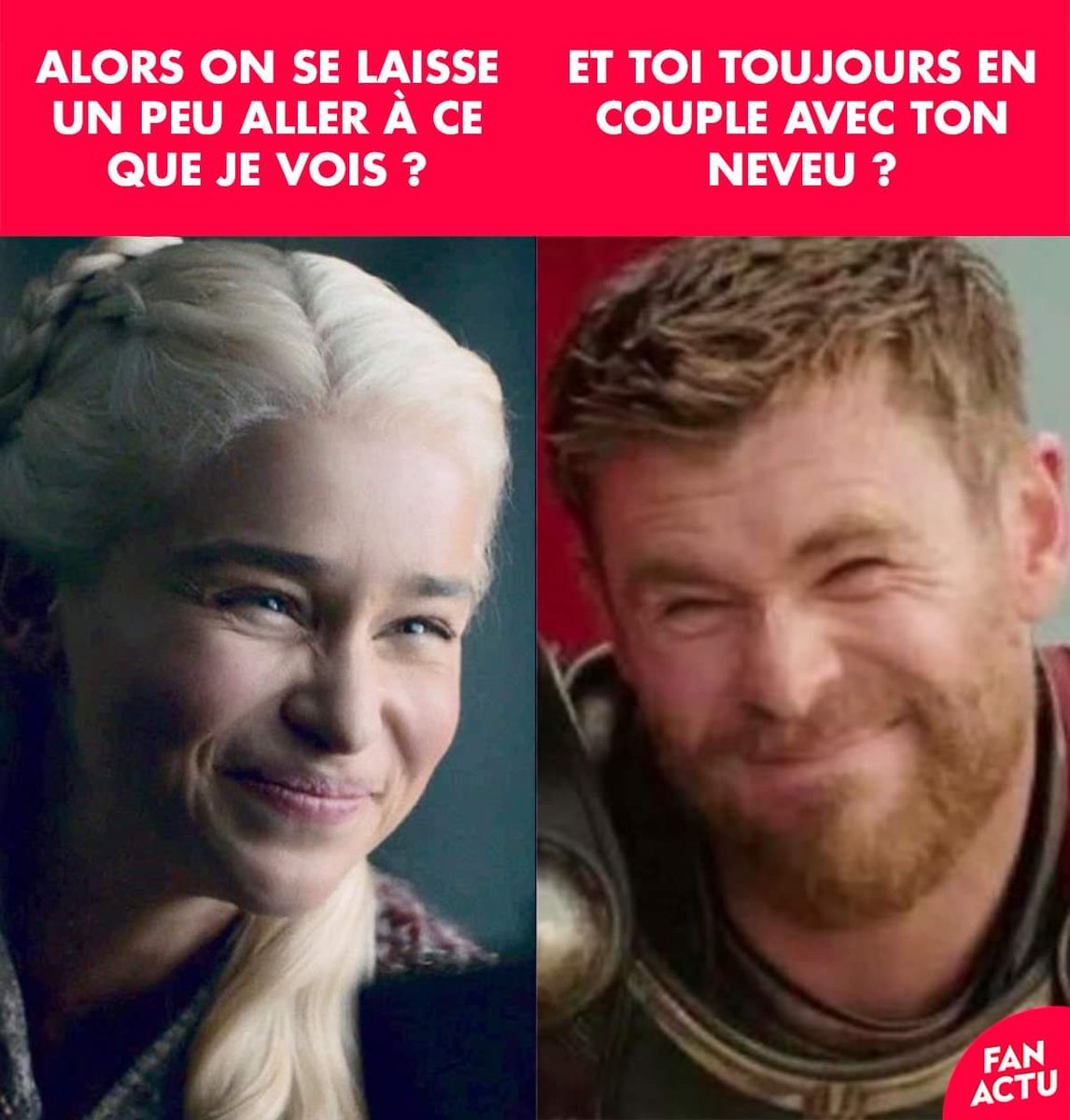 DaillyAlexandr1's tweet photo. Alors là, la meilleure punchline de l année!😂👍
#GOT #AvengersEndgame https://t.co/bnaph56HM6