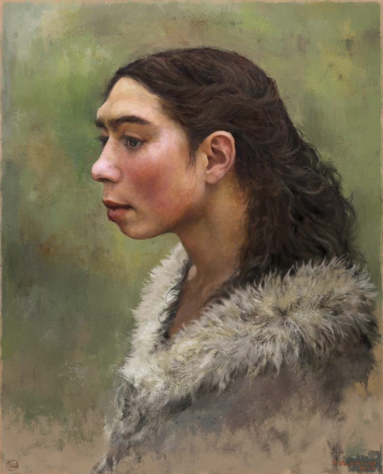 danielw_rosala's tweet photo. Finnish artist Tom Björklund portrays our #prehistoric ancestors not as dumb savages, but deeply human with dignity and warmth. Stunning artwork. Posts on Facebook and Instagram @ tombjorklundart. https://t.co/JQCusxLcDn