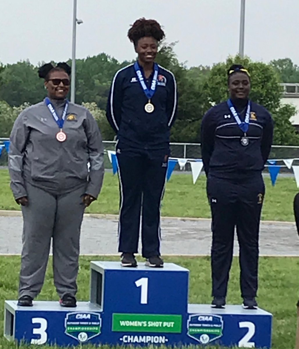 Congratulations Jeia Gilliam on winning 1st place in the Shot Put at the CIAA Championships ⁦<a href="/VSUTrojans/">VirginiaStateUniv</a>⁩ ⁦<a href="/VSUsports/">VSU Athletics</a>⁩ ⁦<a href="/VsuSaac/">Virginia State University SAAC</a>⁩