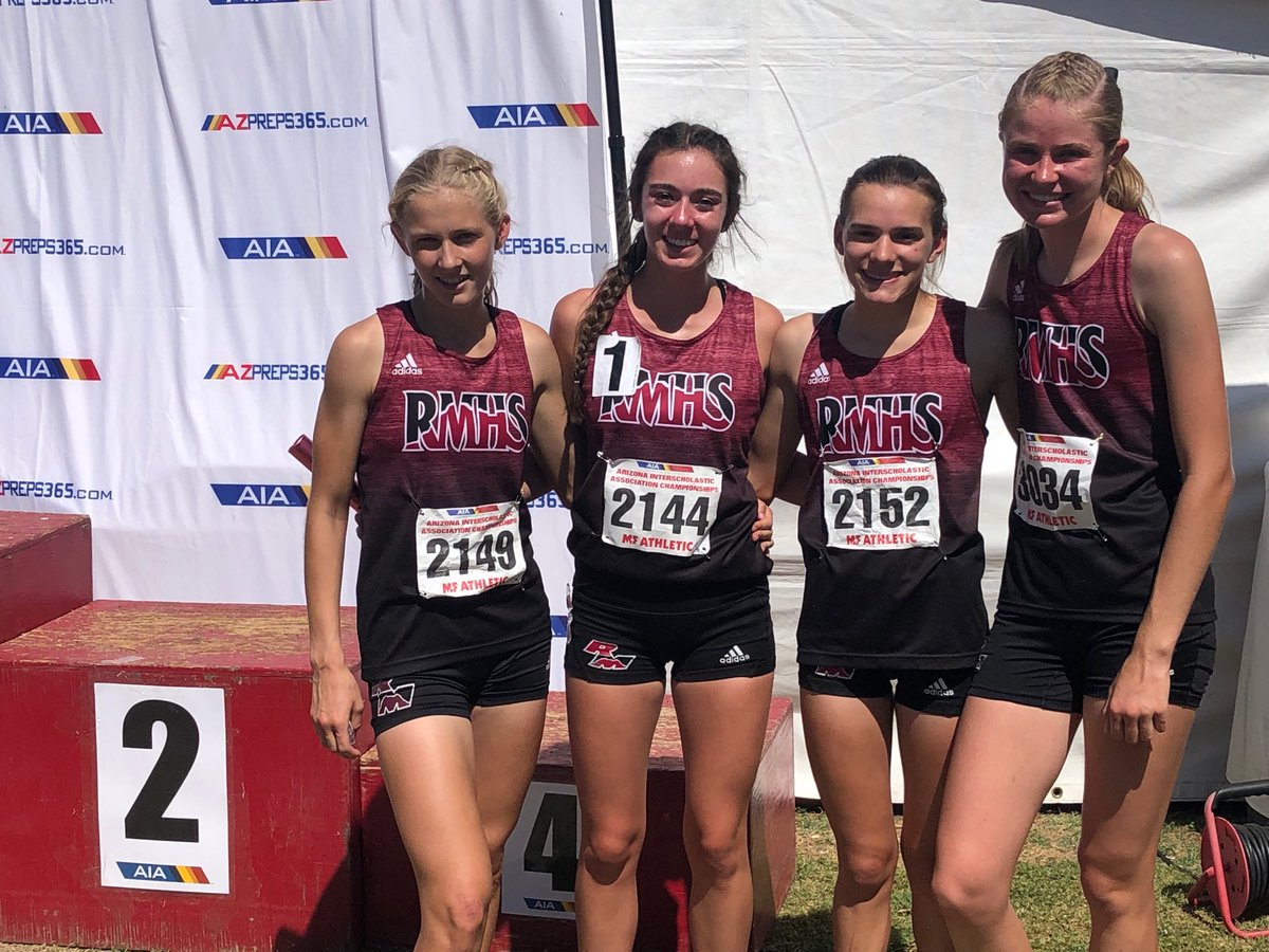 NEW SCHOOL RECORD ALERT!!! 🚨 🚨 🚨Girls 4x800 of Niki Hemmerlin, Ariel Fendenheim, Taylor Jacobs, and Kate Brockman run 9:27.92 for 2nd place in Division 1!!!  Great job ladies!