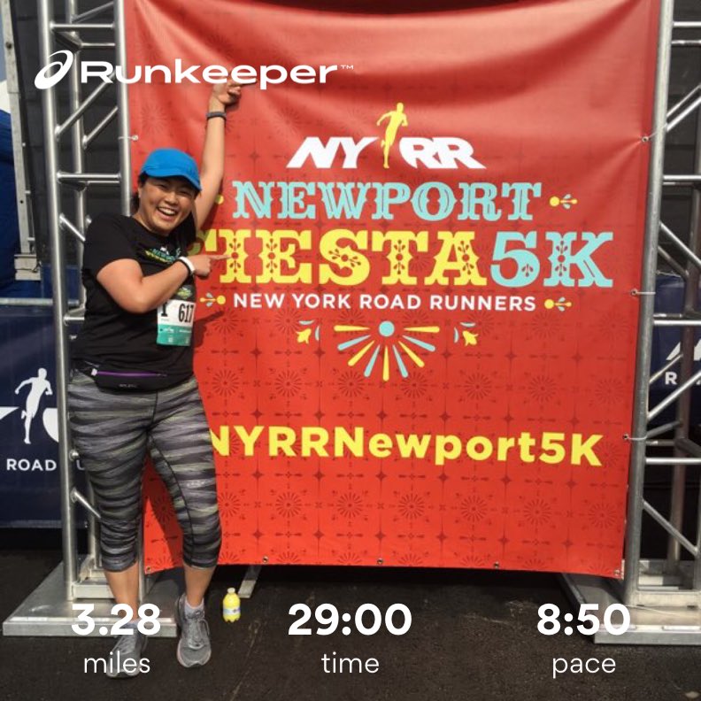 RachelChang's tweet photo. #NYRRNewport5k Race! @nyrr #jerseycity #pathto262 https://t.co/puDclQT52e