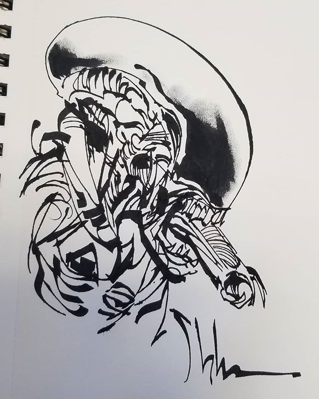 kstrahm's tweet photo. Doing some quick sketches at #thecomiccave for Free Comic Book Day! #fcbd https://t.co/mIaYBmLivY https://t.co/IXL4AWg8Iv
