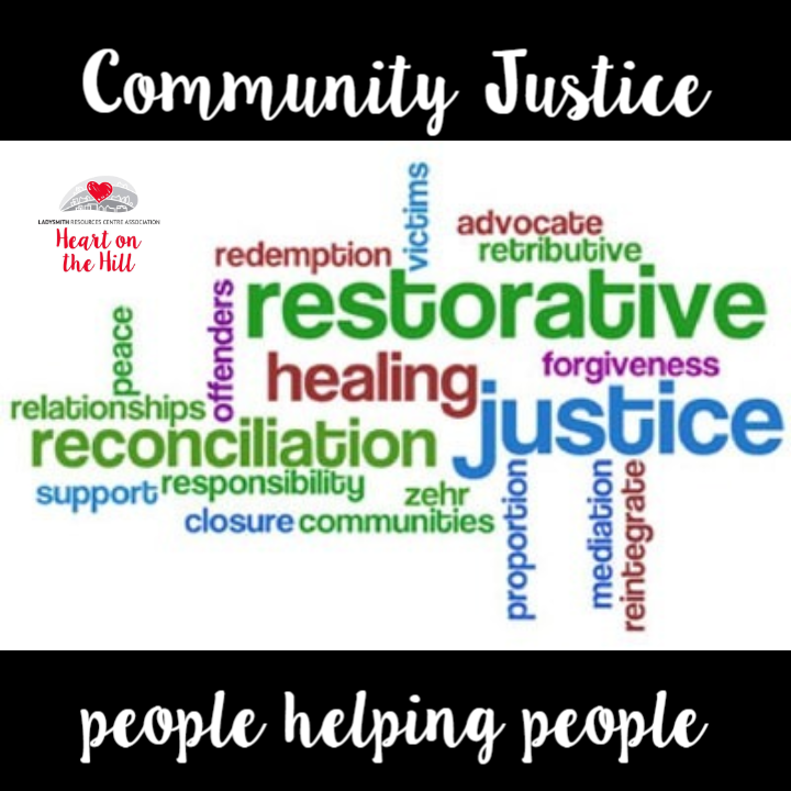 The goal of the Community Justice Program is to restore and strengthen relationships within the community that have been damaged by crime and conflict. 

Learn more: s.ripl.com/hhj7zg

#lrca #ladysmithcares #restorativejustice #communityjustice