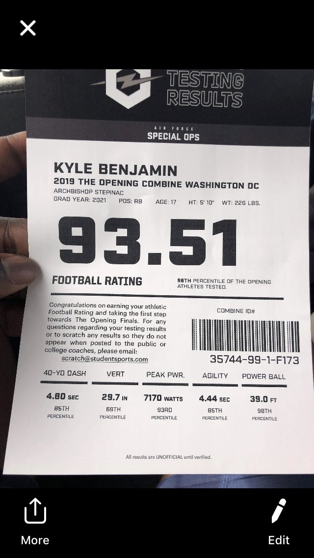 StepinacSports's tweet photo. Great Job Kyle Benjamin at The Opening. #KyleBenjamin https://t.co/oigBnLVMYc