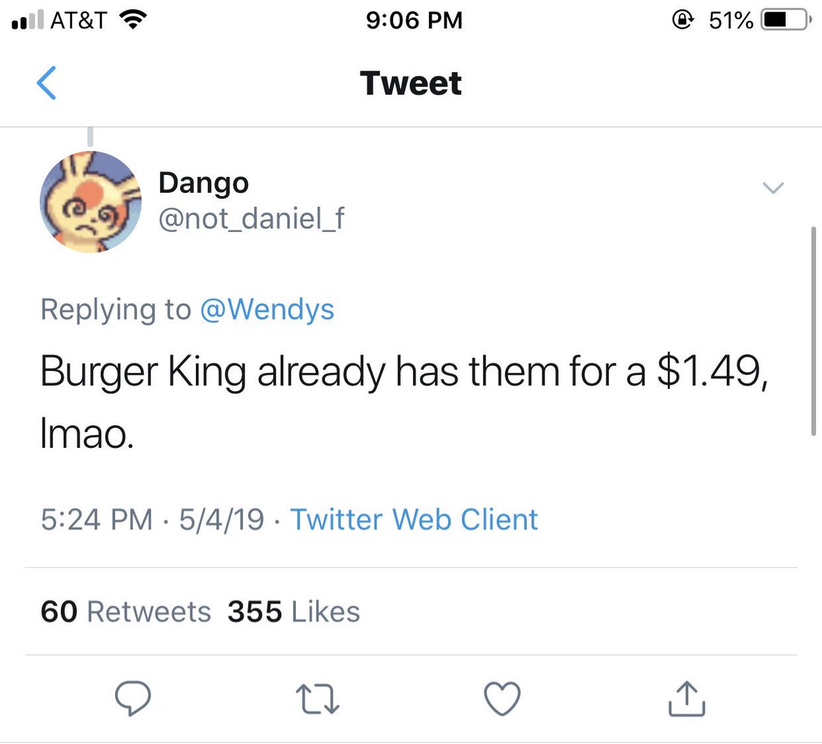 AKAYLAMAMI's tweet photo. Wendy’s did not come to mfckn play w y’all! https://t.co/hpjnKv73gi