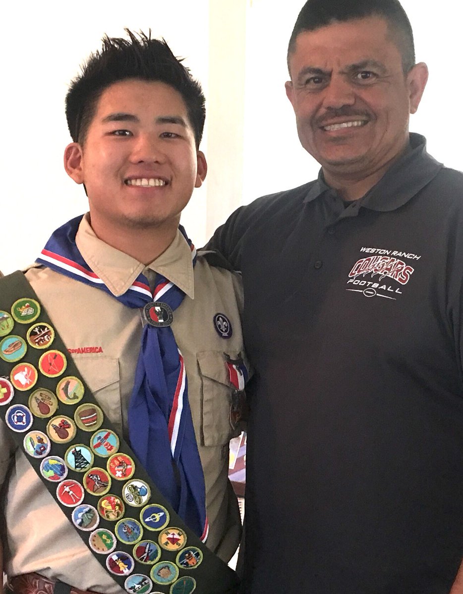 Congratulations to Brendan Lee for earning the Honor of Eagle Scout for Troop 432 in Manteca.
This is a very rare honor to be recognized for this title. He even constructed this shed for the First Christian Church in Manteca.
Great Job Brendan. Go Cougars