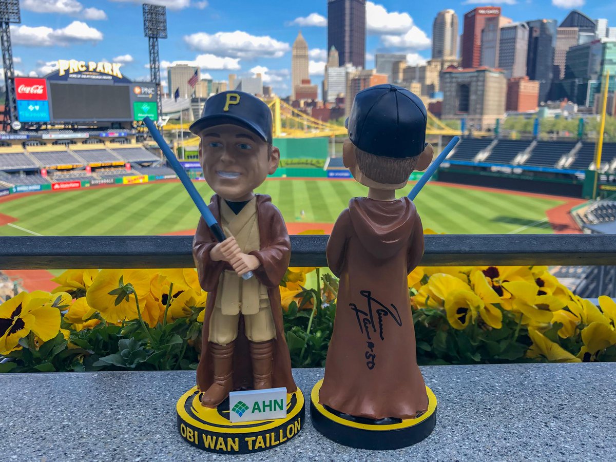Pirates's tweet image. RETWEET THIS for a chance to win a signed Jameson Taillon Star Wars bobblehead!
