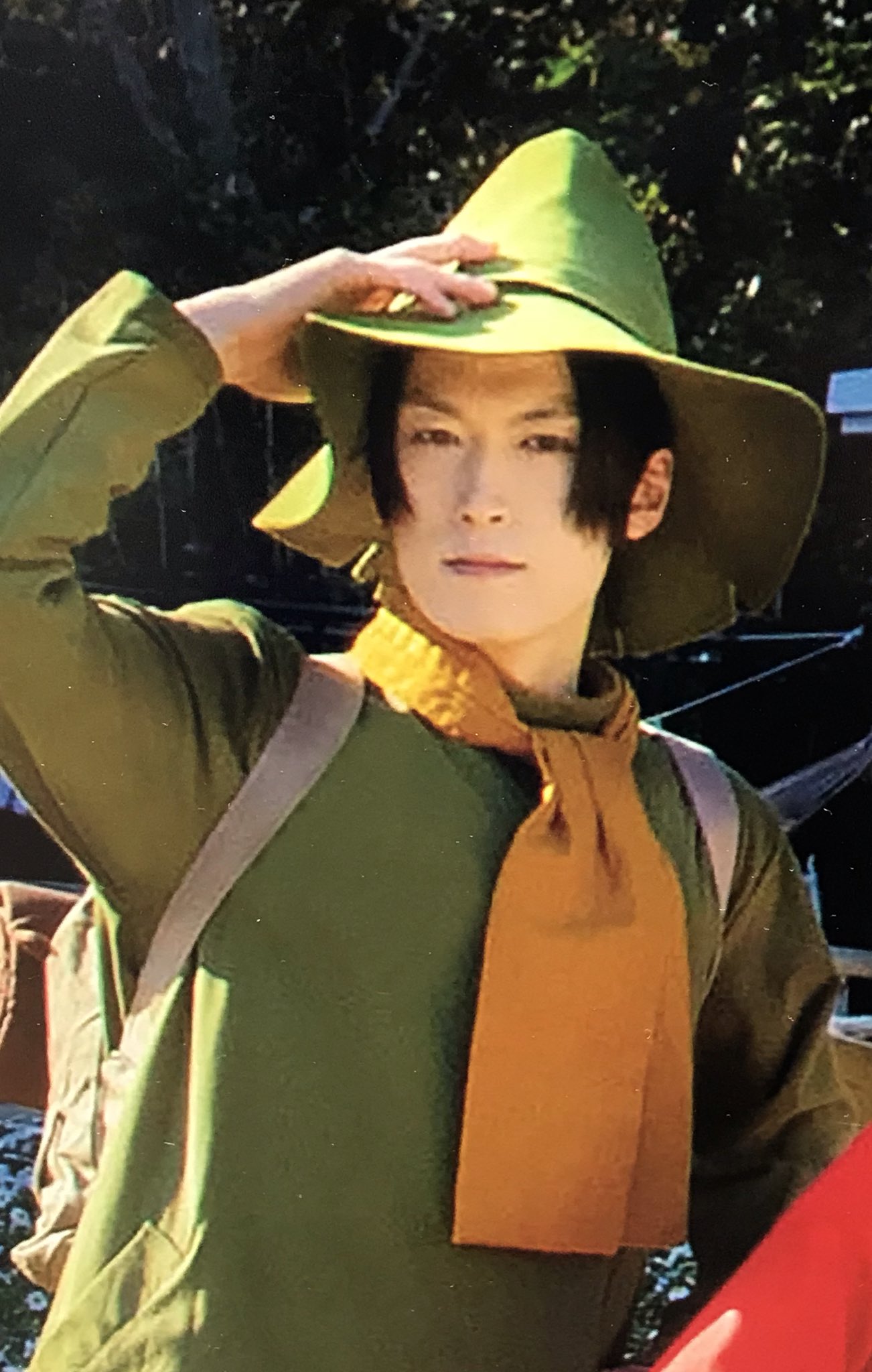 スルメ王子 ムーミンパークのポスターのスナフキンの人 スナフキンというよりはむしろ子安武人に寄せてないか