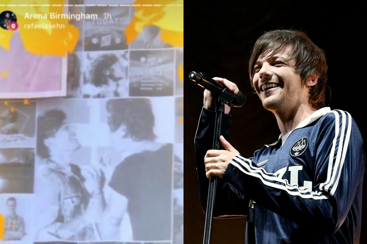 Louis looked happy and free.
L sang LilBlackDress - he mostly had a duet with Harry during their tour.
L talked abt the Chicken all over again he cooked esp for Harry.
L had Larry photo at Arena Birmingham.
L is wearing blue with green HitsRadio backdrop. I'm done and happy! ❤