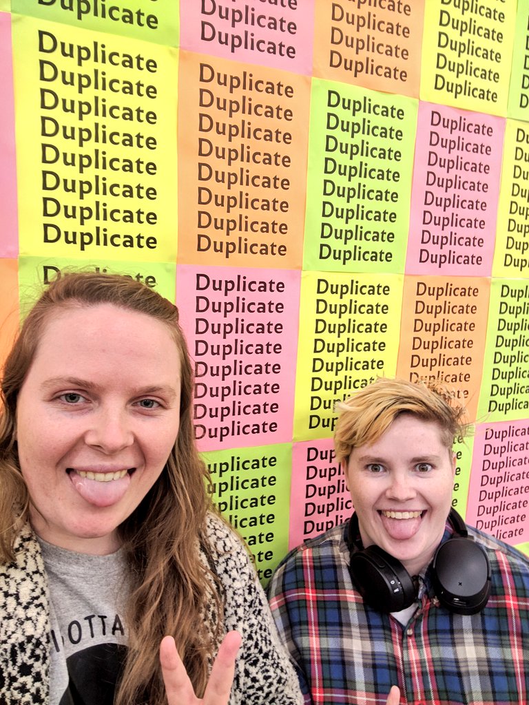 BrumZineFest's tweet photo. #BrumZineFest team out! We loved #DUPLICATE19 and our hearts are full from all the amazing folx we met and swapped zines with. Thanks for putting on such a brilliant, supportive event @BaaadPress, @eprjcts & co. We'd absolutely love for you to duplicate this success next year! π€ https://t.co/PRomOgj1Ko