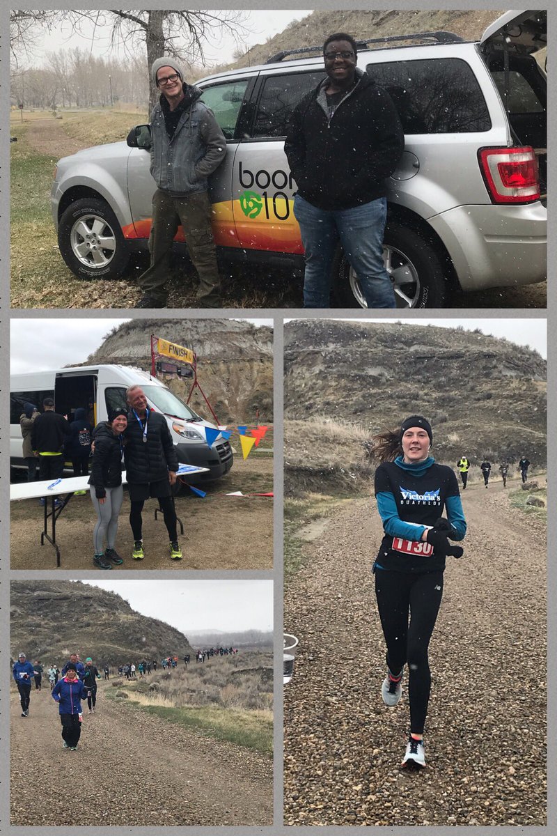 Snowy and chilly for the annual <a href="/brooks_rotary/">BrooksRotaryClub</a> Dinosaur Park Pump it up Run, but enthusiastic runners and another fun event. <a href="/1011boom/">boom 101.1</a>