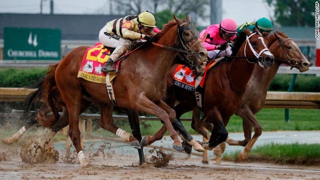 CNN's tweet photo. The Kentucky Derby disqualifies the first-place finishing horse Maximum Security, making Country House the winner https://t.co/mnlQQQrw57 https://t.co/gXGzMM6Ak2