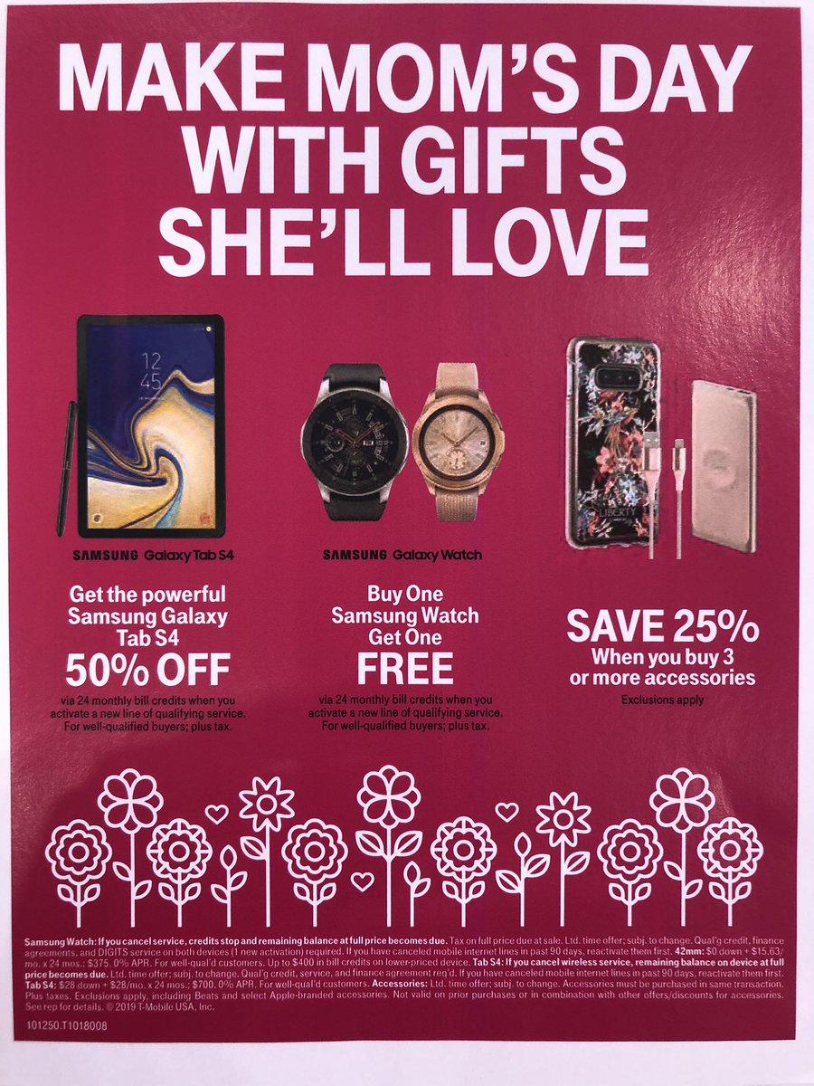 Haven’t picked up a gift for your mom yet? We got you! Visit any <a href="/TMobile/">T-Mobile</a> Midtown Manhattan store and we help you choose the right one 📱 ⌚️📺 #NERules #AreYouWithUs #Eresdelosnuestros