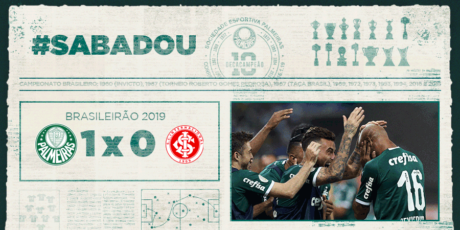 Palmeiras's tweet photo. “Todo mundo espera alguma coisa de um sábado à noite” 🎶
Nós também: põe mais uma vitória, 1 gol e três pontos na conta aí, garçom! #SABADOU

#AvantiPalestra https://t.co/30MP0A4p71