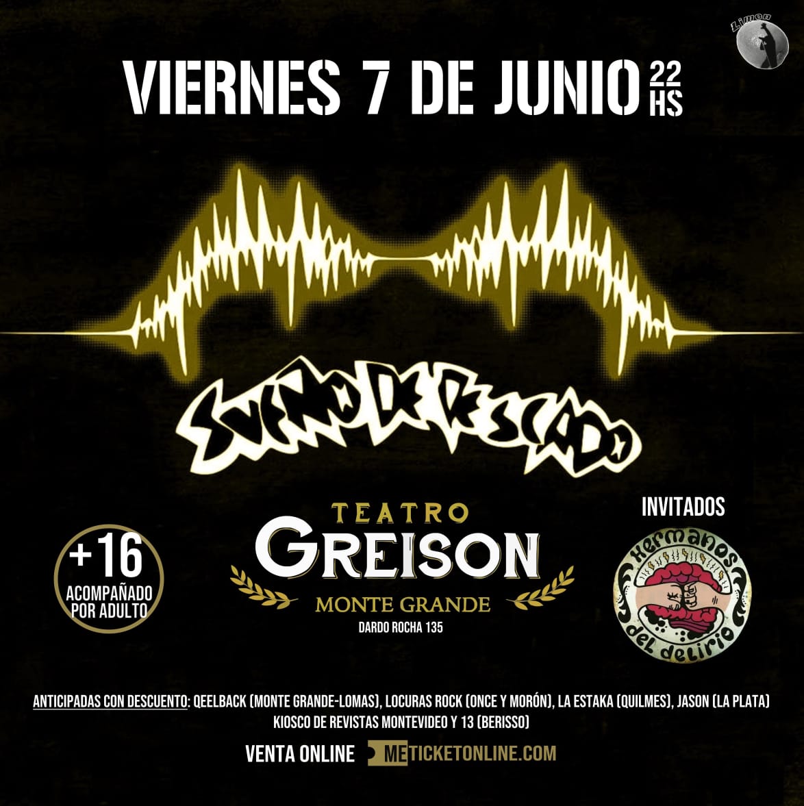 |#PróximaFecha 👇🏼|

📆 ¡El viernes 7/6 volvemos a zona sur! 
Por primera vez en el Teatro Greison de Monte Grande.