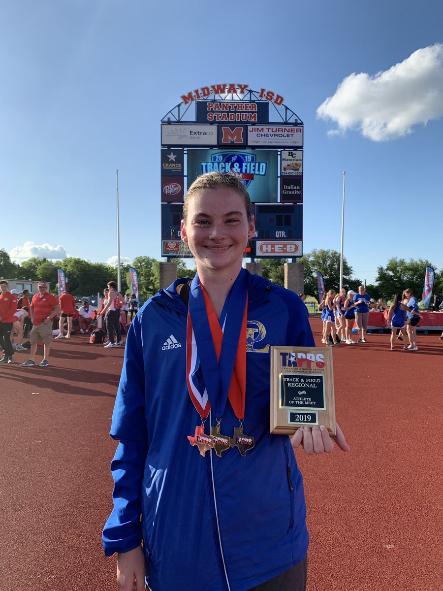 Elise Marshall wins awards today by amassing points in her individual events, taking home Athlete of the Regional meet &amp; 3rd at State! #lionspride