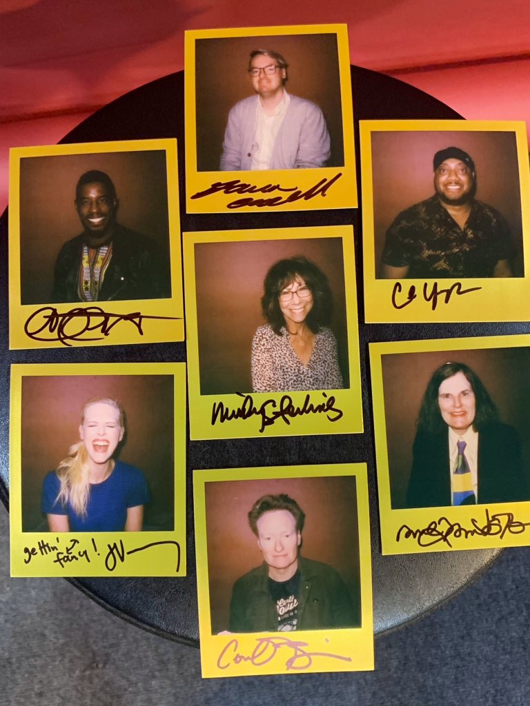 These are the portroids in the Portroid’s Pardcast-A-Thon 2019 Lot 2 ebay.us/W2YmYK Bid now to benefit @smiletrain. #PCAT19 @MyNameIsGaron @ahmedbest #MindySterling @cedricyarbrough @janetvarney @ConanOBrien @paulapoundstone