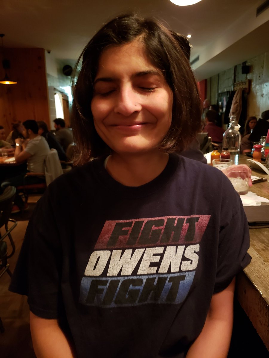 Hobbie_Hobson's tweet photo. One year in and I think I may be starting to rub off on her #fightanyone #fightowensfight https://t.co/hQRrKOIBVe