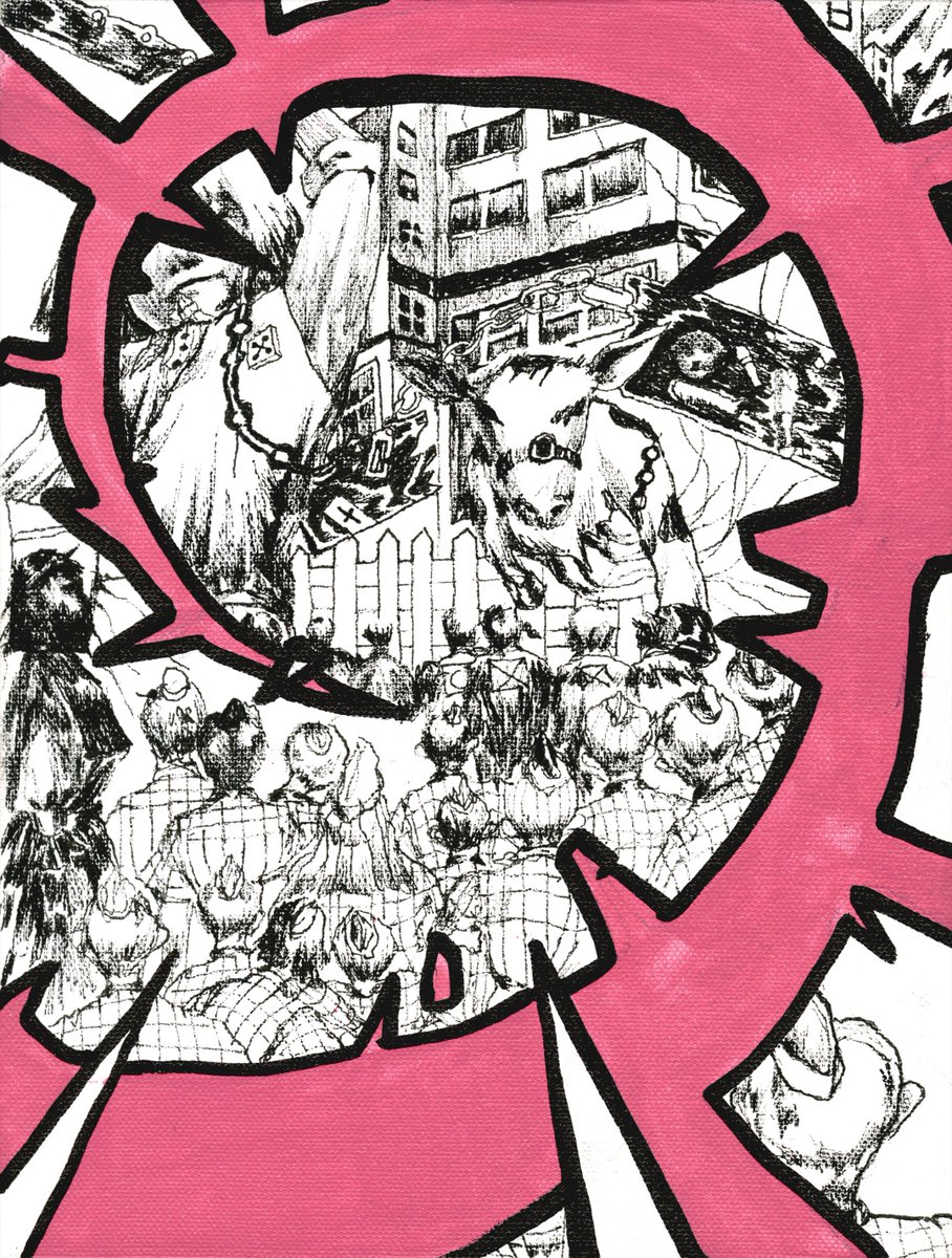 CAMCOLLINS999's tweet image. ALL [DEATH SERIES] PAINTINGS
INK + ACRYLIC