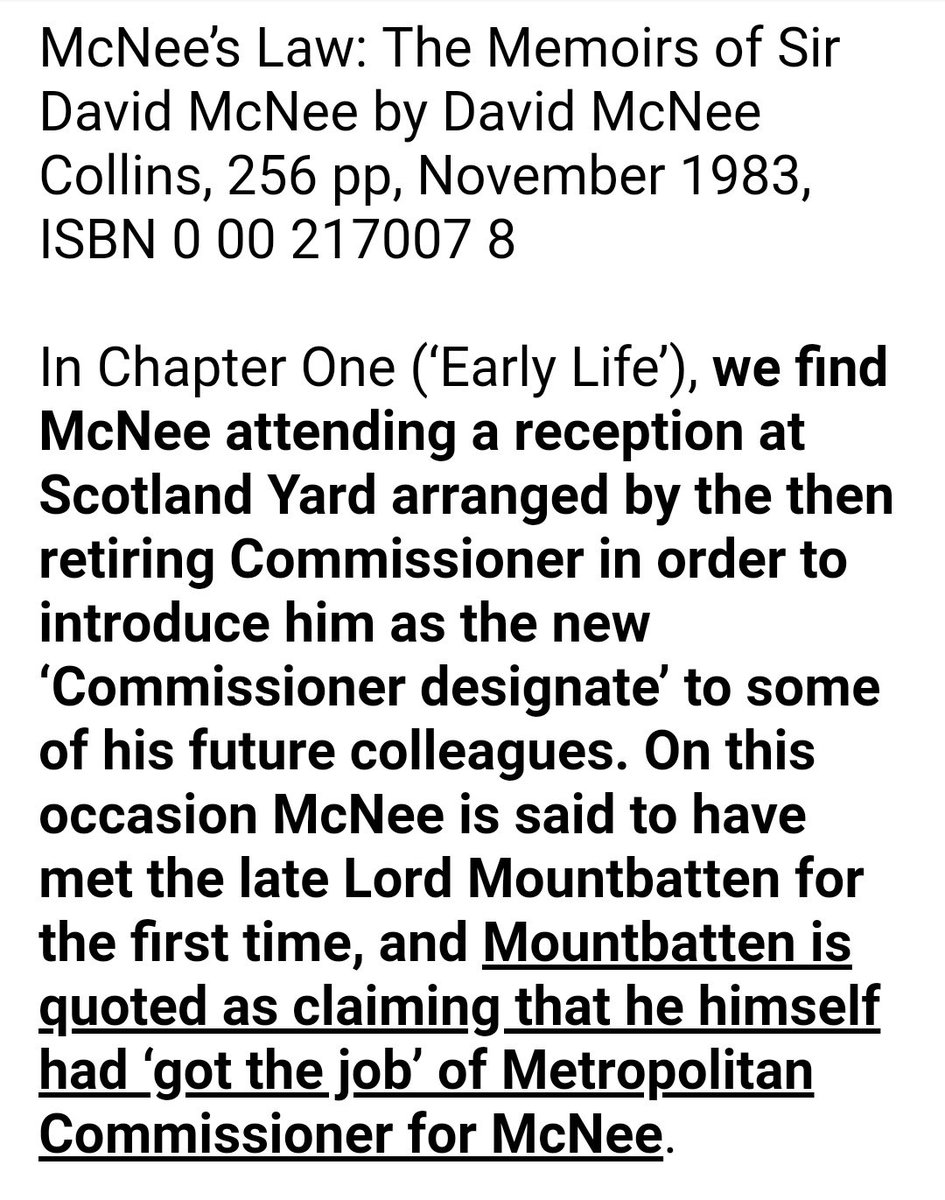 Yet another Fairbridge director was David McNee who was involved with the Martin Allen case, the Grunwick dispute and the Deptford fire. According to his memoirs, Mountbatten said he got him the top Met job. https://scepticpeg.wordpress.com/2016/08/17/the-disappearance-of-martin-allen/ http://www.lrb.co.uk/v06/n06/barbara-wootton/real-things