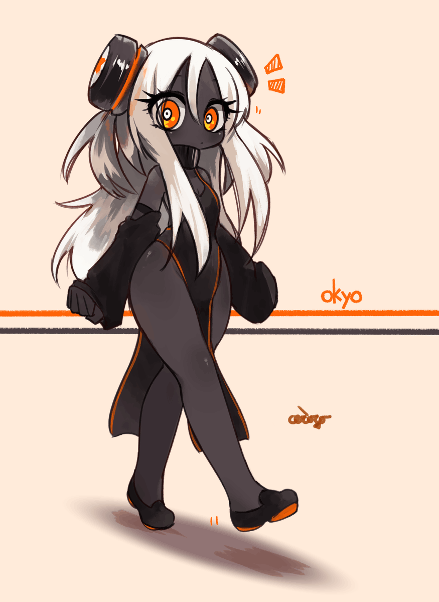 ceroribi's tweet photo. anyways, here is okyo! (since i never did full body of her yet loal) https://t.co/4w822DxMMm
