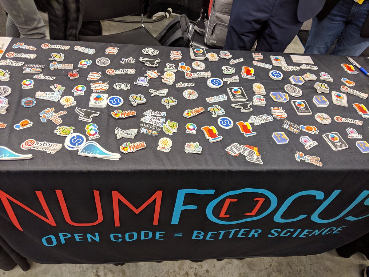 VimNyu's tweet image. It was amazing to see technologies that are bread and butter for lots of Data Engineers, Data Scientists, ML Enthusiasts on a single table. Thank You @NumFOCUS for your good work! #SupportOpenSource #PyCon2019 #MayThe4thBeWithYou Always..