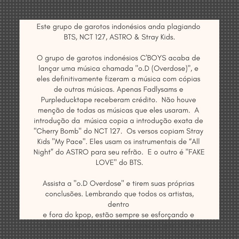 kpopsourcebr's tweet photo. Este grupo de garotos indonésios anda plagiando BTS, NCT 127, ASTRO &amp; Stray Kids.

O vídeo (áudio) já tem mais de 200 mil visualizações e mais de 51 mil deslikes até o momento. https://t.co/6CYFCczio9