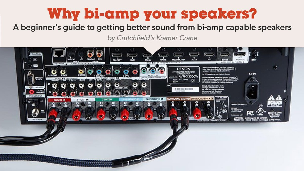 bi amp center speaker